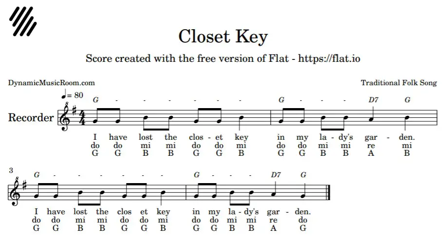 8 Easy Songs On A Recorder Dynamic Music Room