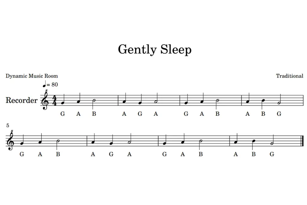 gently sleep recorder notes