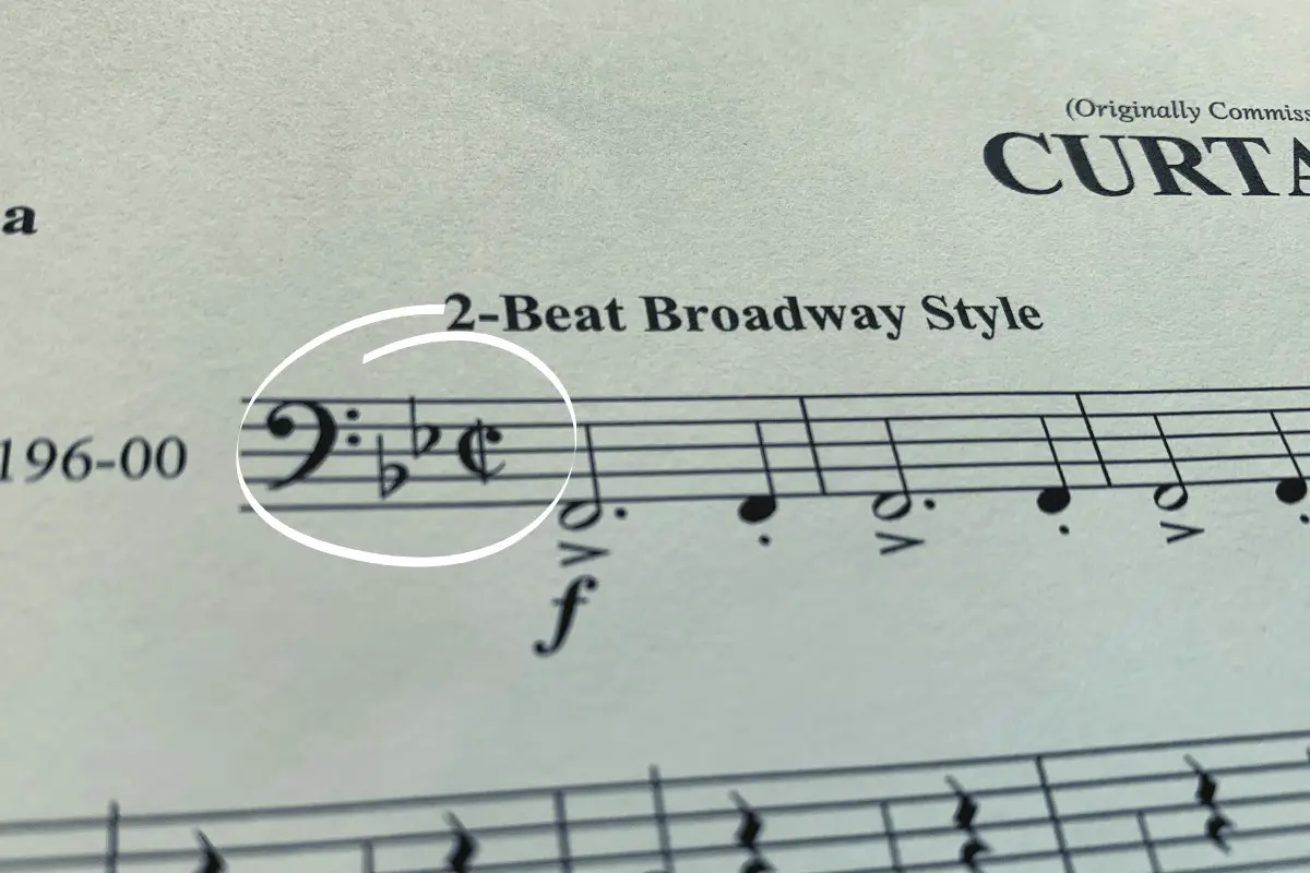 what does c with a line through it mean in music