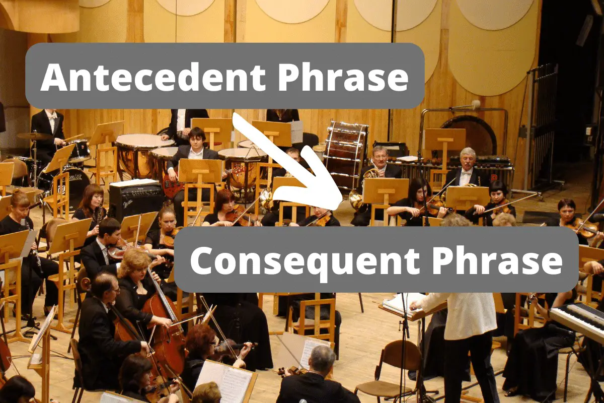 antecedent and consequent phrases in music
