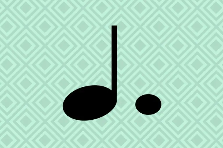 What Does A Dot Above A Note Mean In Music